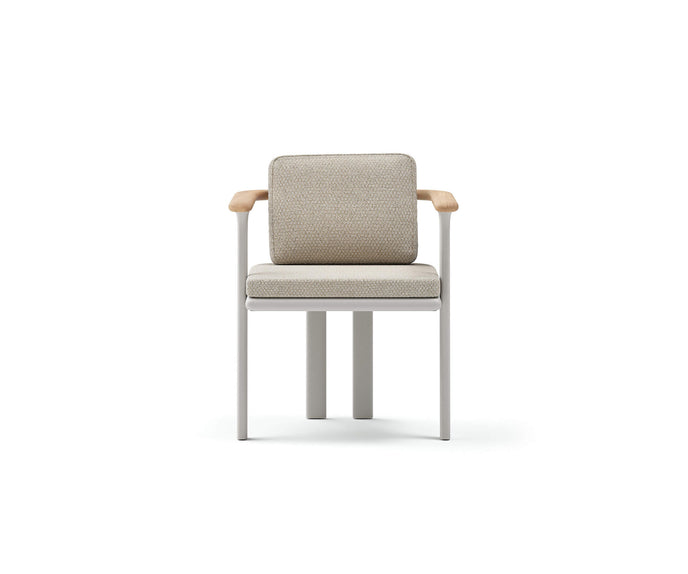 Luxury Bliss Dining Chair by Atmosphera with Teak Armrests Casa Design Group