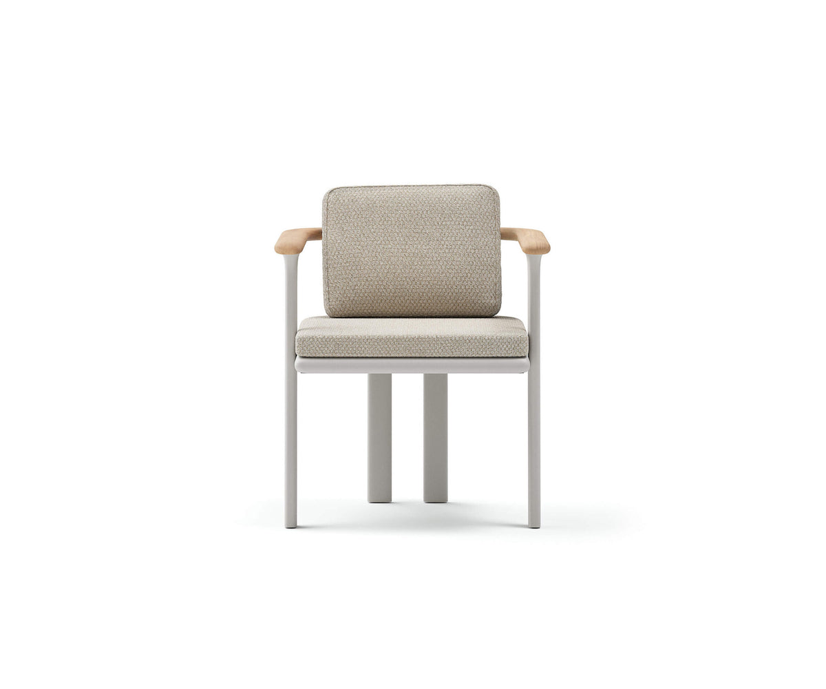 Luxury Bliss Dining Chair by Atmosphera with Teak Armrests Casa Design Group