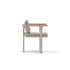 Luxury Bliss Dining Chair by Atmosphera with Teak Armrests Casa Design Group