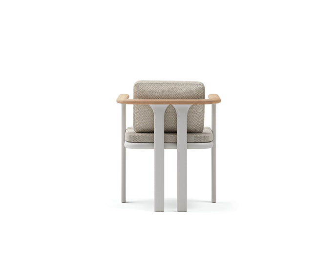 Luxury Bliss Dining Chair by Atmosphera with Teak Armrests Casa Design Group