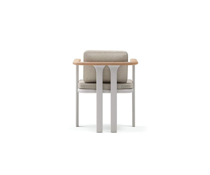 Luxury Bliss Dining Chair by Atmosphera with Teak Armrests Casa Design Group
