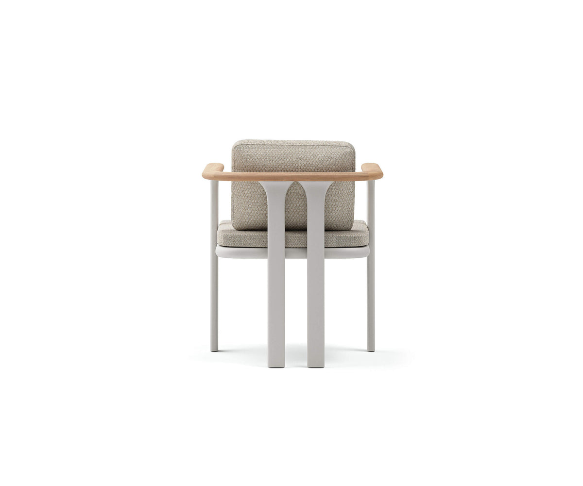 Luxury Bliss Dining Chair by Atmosphera with Teak Armrests Casa Design Group
