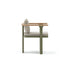 Luxury Bliss Dining Chair by Atmosphera with Teak Armrests Casa Design Group