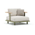 Luxury Bliss Lounge Chair by Atmosphera with Teak Armrests Casa Design Group