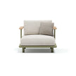 Luxury Bliss Lounge Chair by Atmosphera with Teak Armrests Casa Design Group