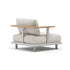 Luxury Bliss Lounge Chair by Atmosphera with Teak Armrests Casa Design Group