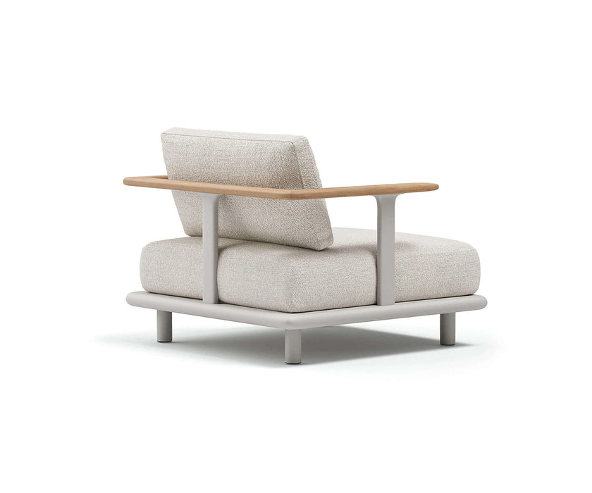 Luxury Bliss Lounge Chair by Atmosphera with Teak Armrests Casa Design Group