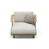 Luxury Bliss Lounge Chair by Atmosphera with Teak Armrests Casa Design Group