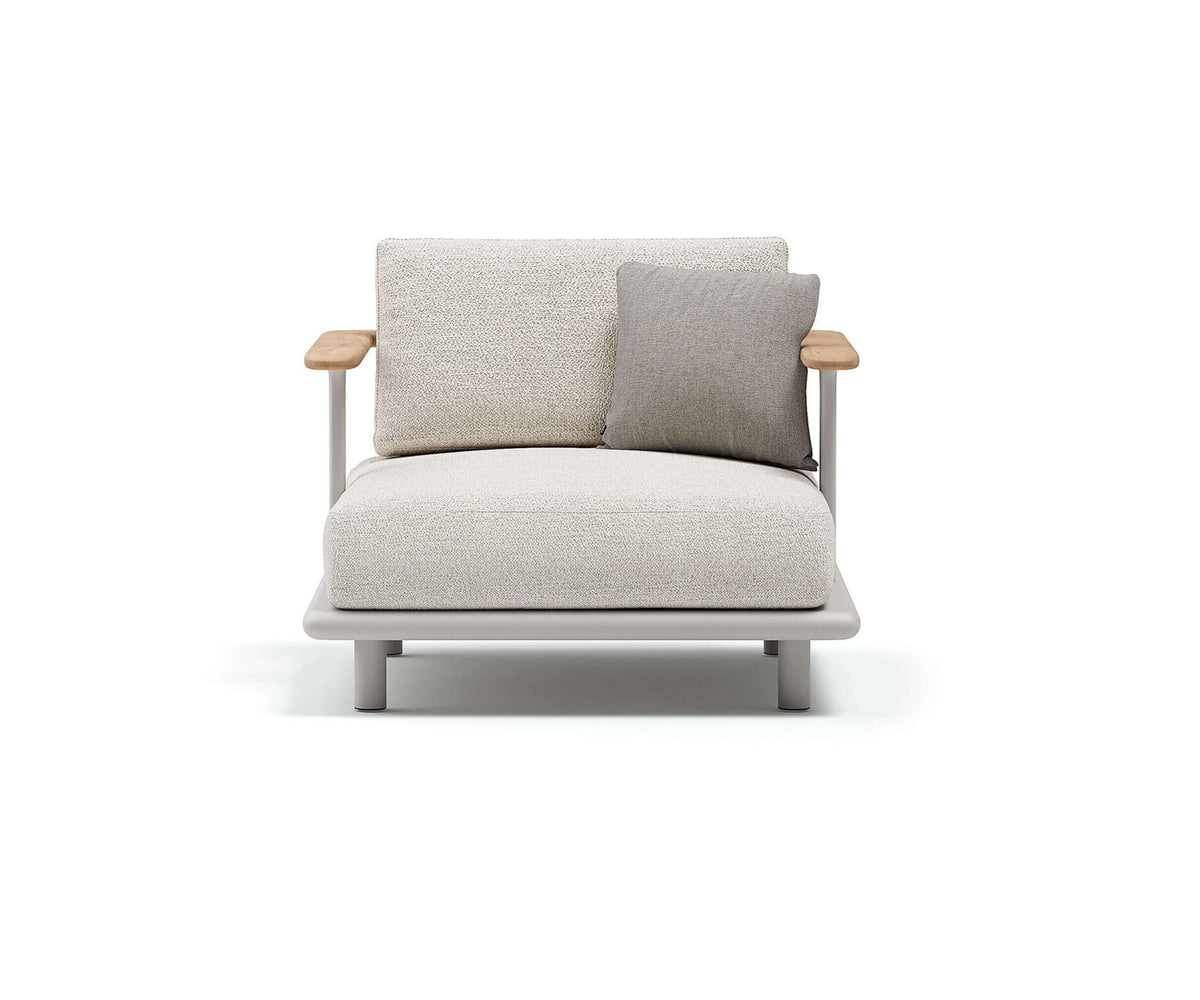 Luxury Bliss Lounge Chair by Atmosphera with Teak Armrests Casa Design Group