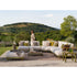 High-End Bliss Outdoor Sectional Sofa in Aluminum and Teak by Atmosphera Casa Design Group