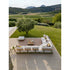 High-End Bliss Outdoor Sectional Sofa in Aluminum and Teak by Atmosphera Casa Design Group