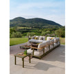 High-End Bliss Outdoor Sectional Sofa in Aluminum and Teak by Atmosphera Casa Design Group