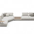 High-End Bliss Outdoor Sectional Sofa in Aluminum and Teak by Atmosphera Casa Design Group