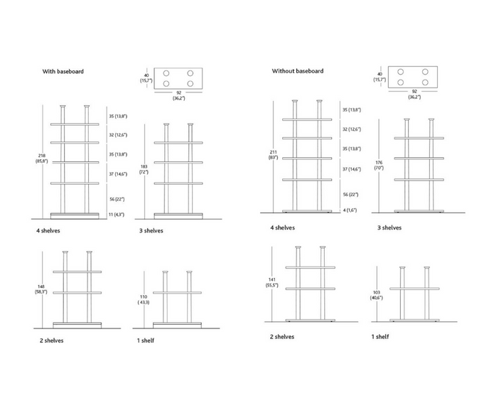Peristylo Shelving System BD Barcelona 