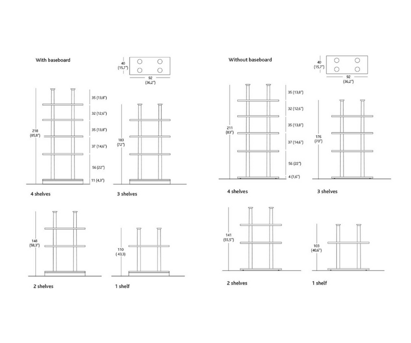 Peristylo Shelving System BD Barcelona 