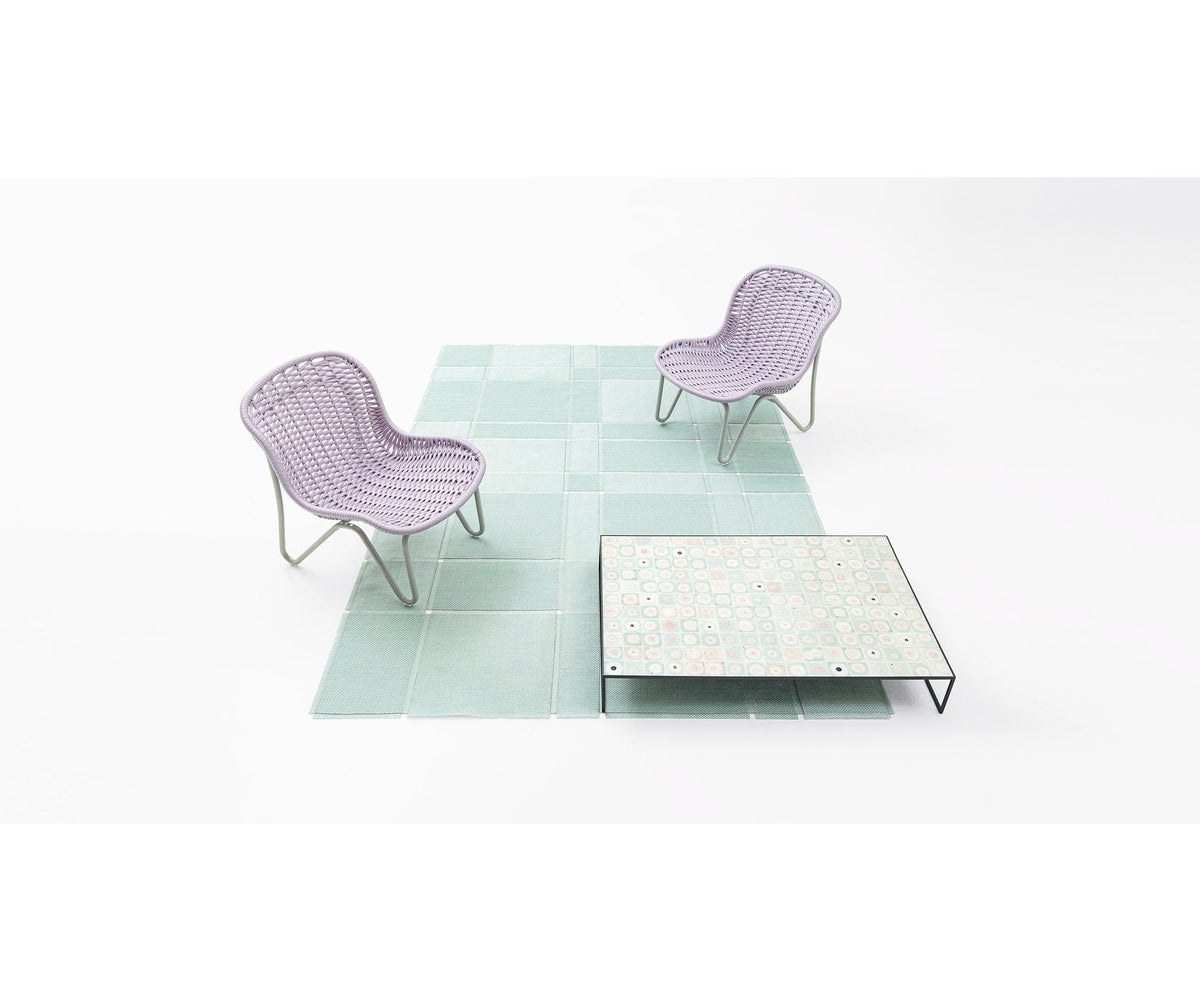 Unique Hand-decorated Bloom Outdoor Coffee Table by Paola Lenti Casa Design Group