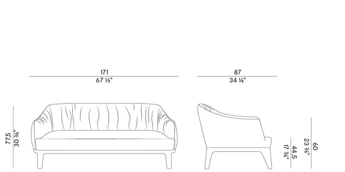 High End Blossom Sofa by Potocco Casa Design Group
