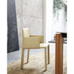 Blyn P dining armchair by Frag upholstered in saddle leather with clean contemporary design – Casa Design Group