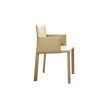 Blyn P dining armchair by Frag upholstered in saddle leather with clean contemporary design – Casa Design Group