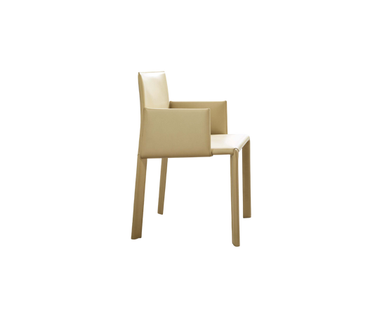Blyn P dining armchair by Frag upholstered in saddle leather with clean contemporary design – Casa Design Group
