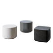 Bobo Coffee Table by Meridiani with a minimalist geometric design and lacquered finish.
