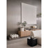 Bobo Coffee Table by Meridiani with a minimalist geometric design and lacquered finish.
