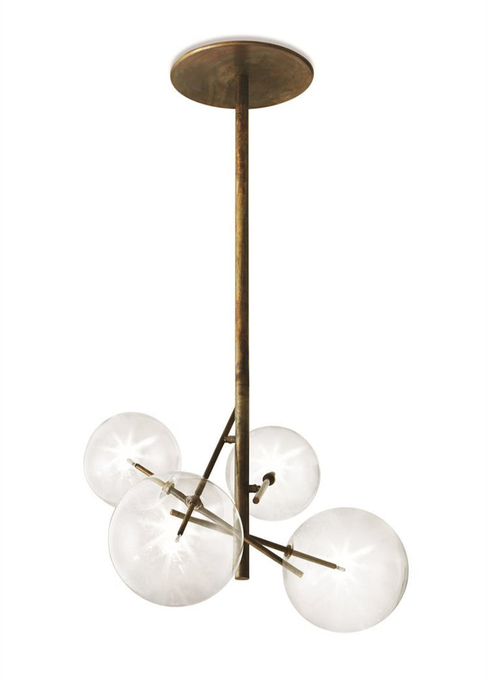 High End Bolle 4-Spheres Suspended Lamp by Gallotti&Radice Casa Design Group