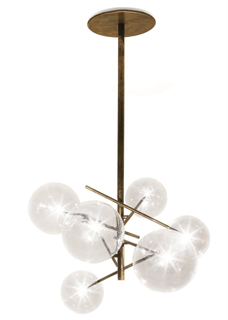 High End Bolle 6-Spheres Suspended Lamp by Gallotti&Radice Casa Design Group