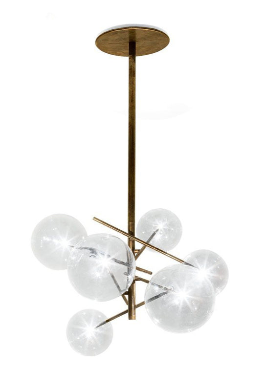 High End Bolle 6-Spheres Suspended Lamp by Gallotti&Radice Casa Design Group