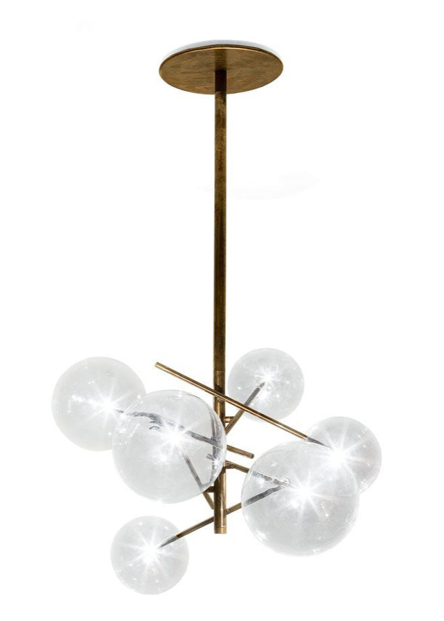 High End Bolle 6-Spheres Suspended Lamp by Gallotti&Radice Casa Design Group