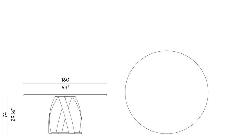 High End Bon Bon Dining Table by Potocco Casa Design Group
