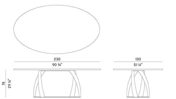 High End Bon Bon Dining Table by Potocco Casa Design Group