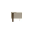 Luxury Antibes Nightstand by Bonaldo with Asymmetrical Metal Base | Casa Design Group