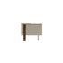 Luxury Antibes Nightstand by Bonaldo with Asymmetrical Metal Base | Casa Design Group