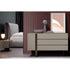 Luxury Antibes Nightstand by Bonaldo with Asymmetrical Metal Base | Casa Design Group