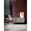 Luxury Antibes Nightstand by Bonaldo with Asymmetrical Metal Base | Casa Design Group