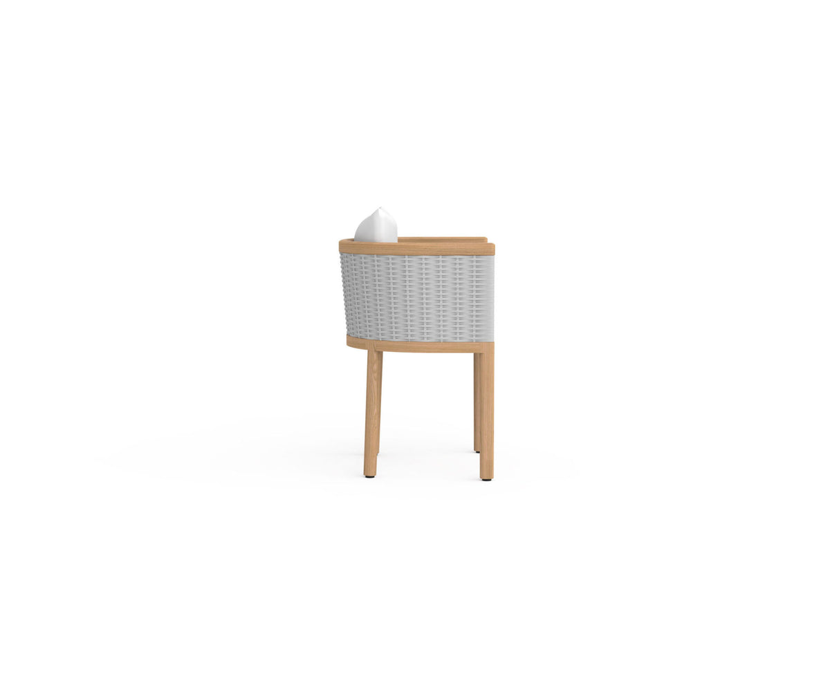 Luxury Boro Premium Teak Outdoor Dining Armchair by Danao | Casa Design Group