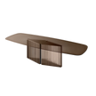 Bow Glass Dining Table by Massimo Castagna for Tonelli Design | Casa Design Group