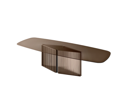 Bow Glass Dining Table by Massimo Castagna for Tonelli Design | Casa Design Group
