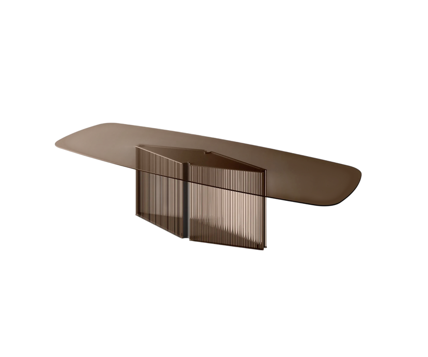 Bow Glass Dining Table by Massimo Castagna for Tonelli Design | Casa Design Group