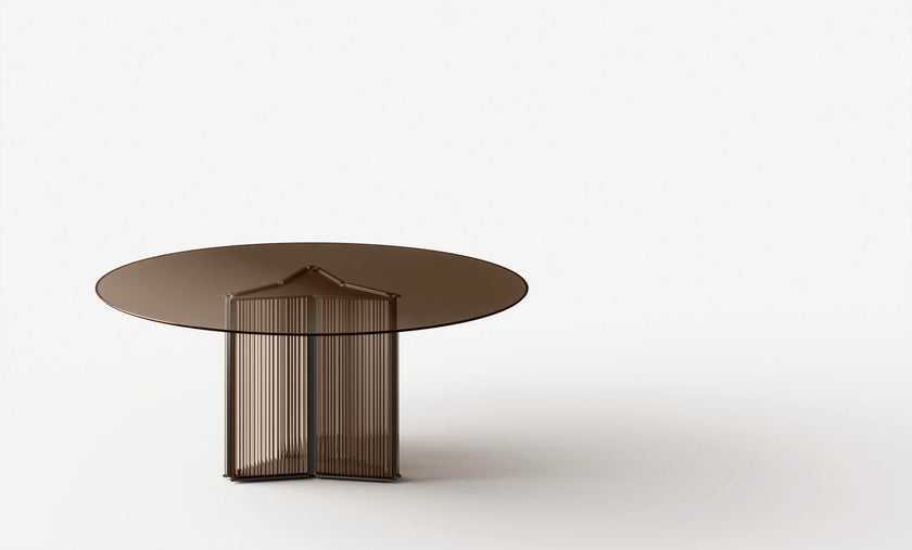 Bow Glass Dining Table by Massimo Castagna for Tonelli Design | Casa Design Group