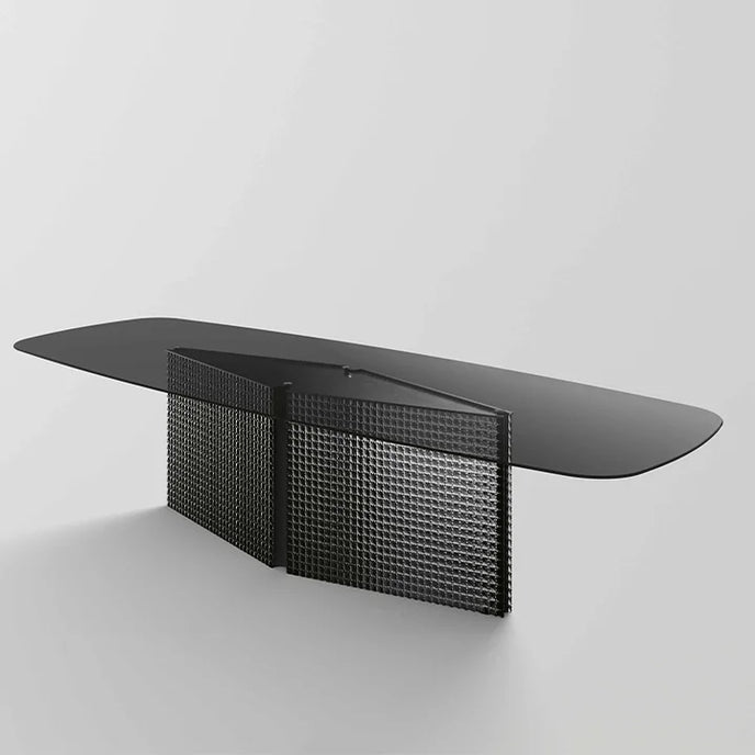 Bow Glass Dining Table by Massimo Castagna for Tonelli Design | Casa Design Group