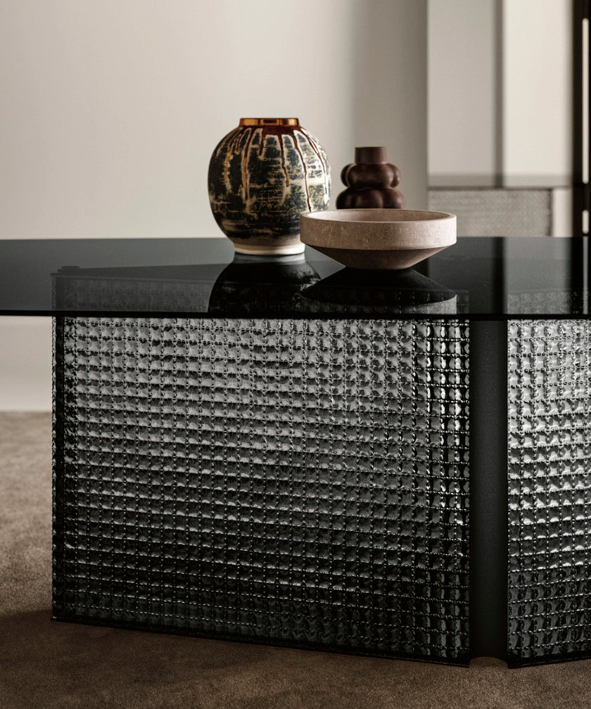 Bow Glass Dining Table by Massimo Castagna for Tonelli Design | Casa Design Group