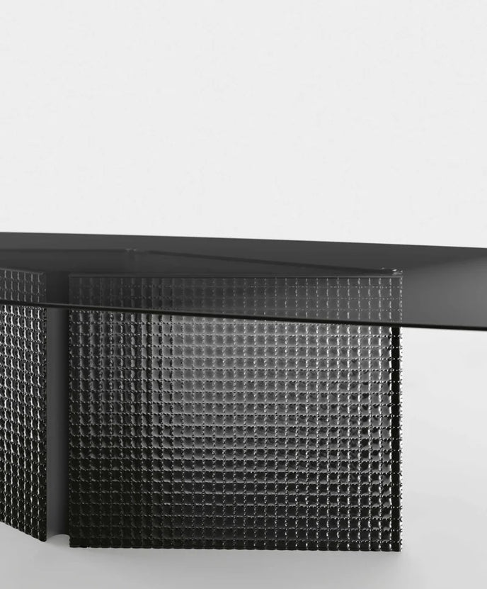 Bow Glass Dining Table by Massimo Castagna for Tonelli Design | Casa Design Group