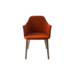 Break 1645 dining armchair by Bross with quilted upholstery and beechwood legs Casa Design Group