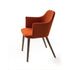 Break 1645 dining armchair by Bross with quilted upholstery and beechwood legs Casa Design Group