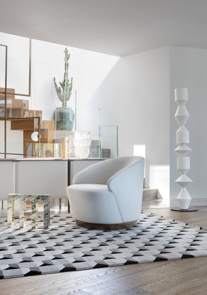 Brera .23 elegant upholstered lounge chair by Capital | Casa Design Group