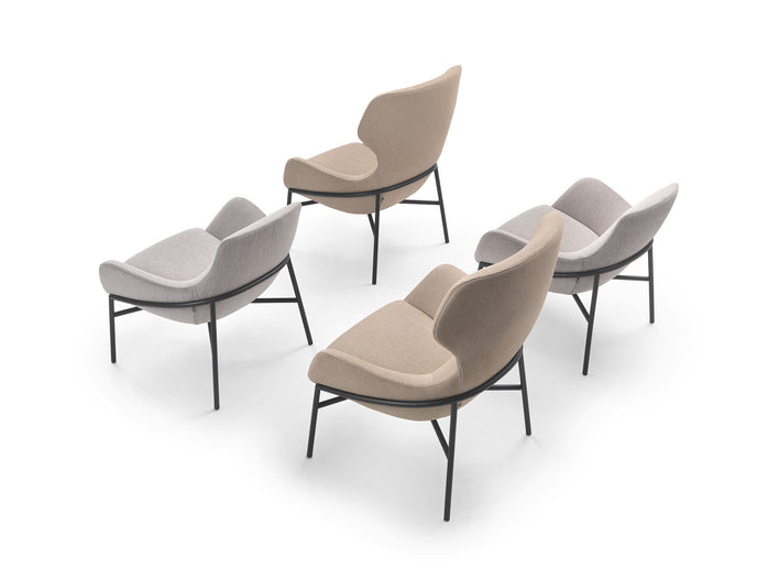 High End Brera Low Armchair by Marelli Casa Design Group