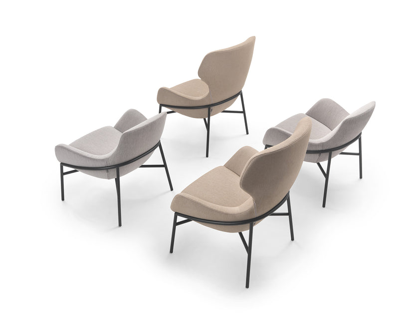 High End Brera Low Armchair by Marelli Casa Design Group
