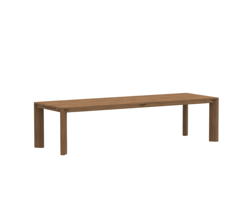 Teak Brick Extendable Outdoor Dining Table by Roda | Casa Design Group